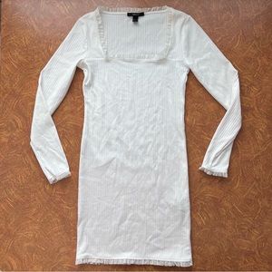 White Forever 21 Long Sleeve Dress